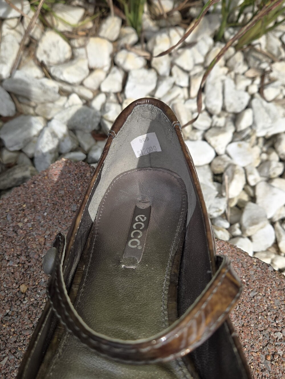 ECCO Women's Shoes Brown 'Bouillon' Mary Jane Flats EU Size 38 (7-7.5us) - Picture 6 of 8